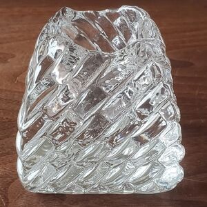 Kosta Boda 3" Solitaire Basket Woven Texture Votive Candle Holder Kjell Engman